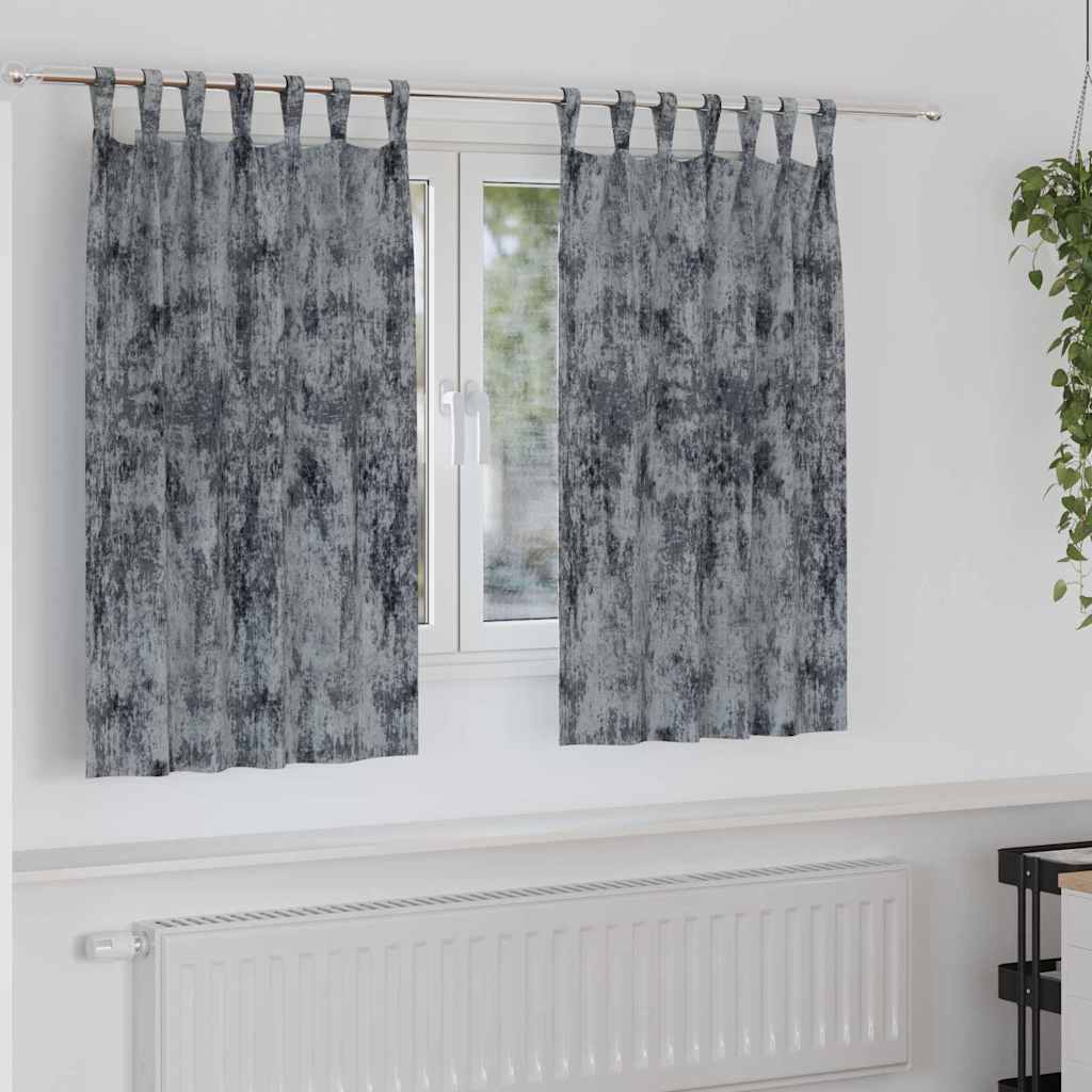 Samtvorhänge mit Vorhängen 2 pcs Weinrot 140 x 140 cm Samt