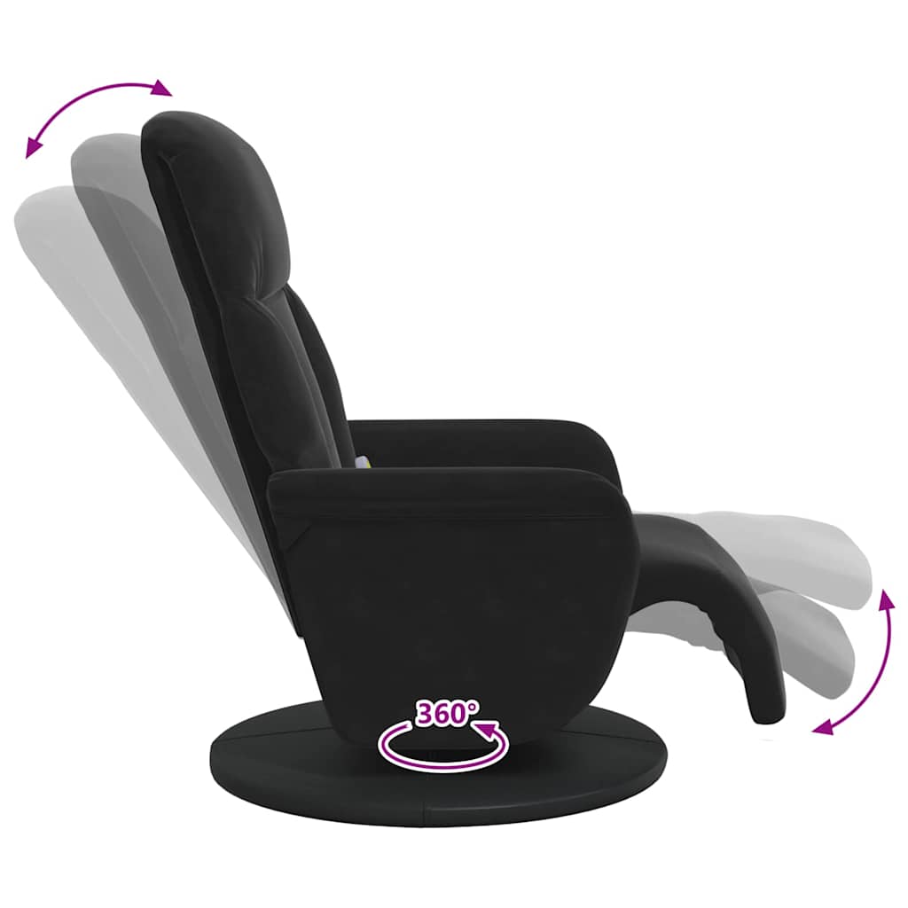 Massage Relaxsessel Dunkelgrau 91 x 71 x 105 cm Samt