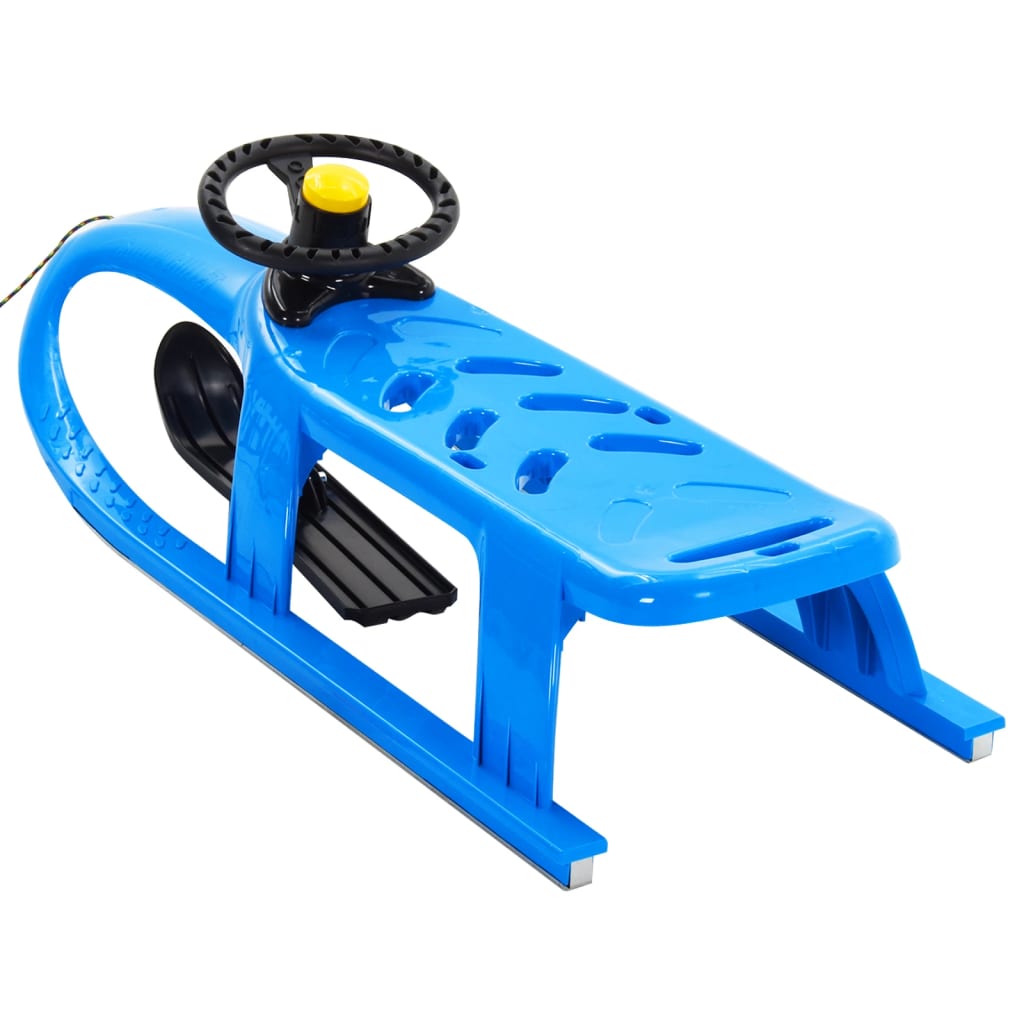 Schlitten für Kinder Blau 102,5x40x23 cm Polypropylen