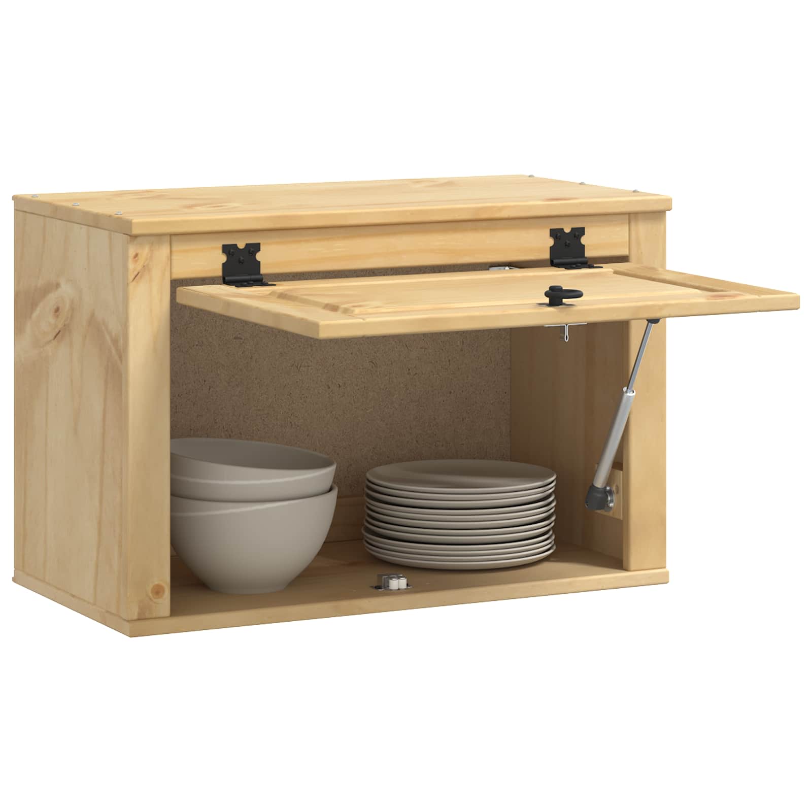 Schrank SKI Honigbraun 60 x 46 x 81,5 cm Massives Kiefernholz