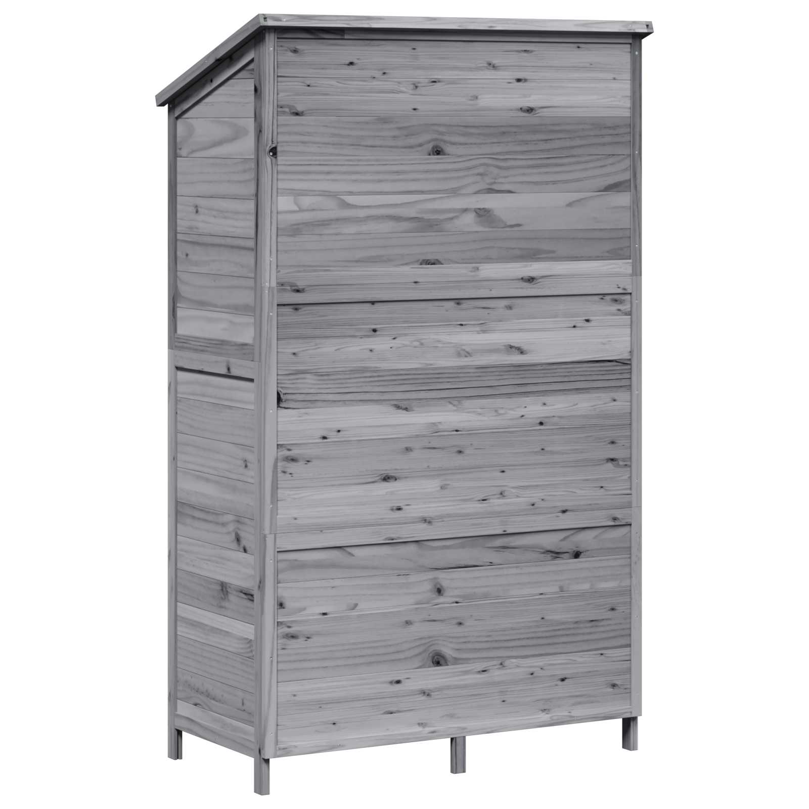 Gartenschuppen Natur 59,5 x 56 x 113,5 cm Massivholz aus Fichte