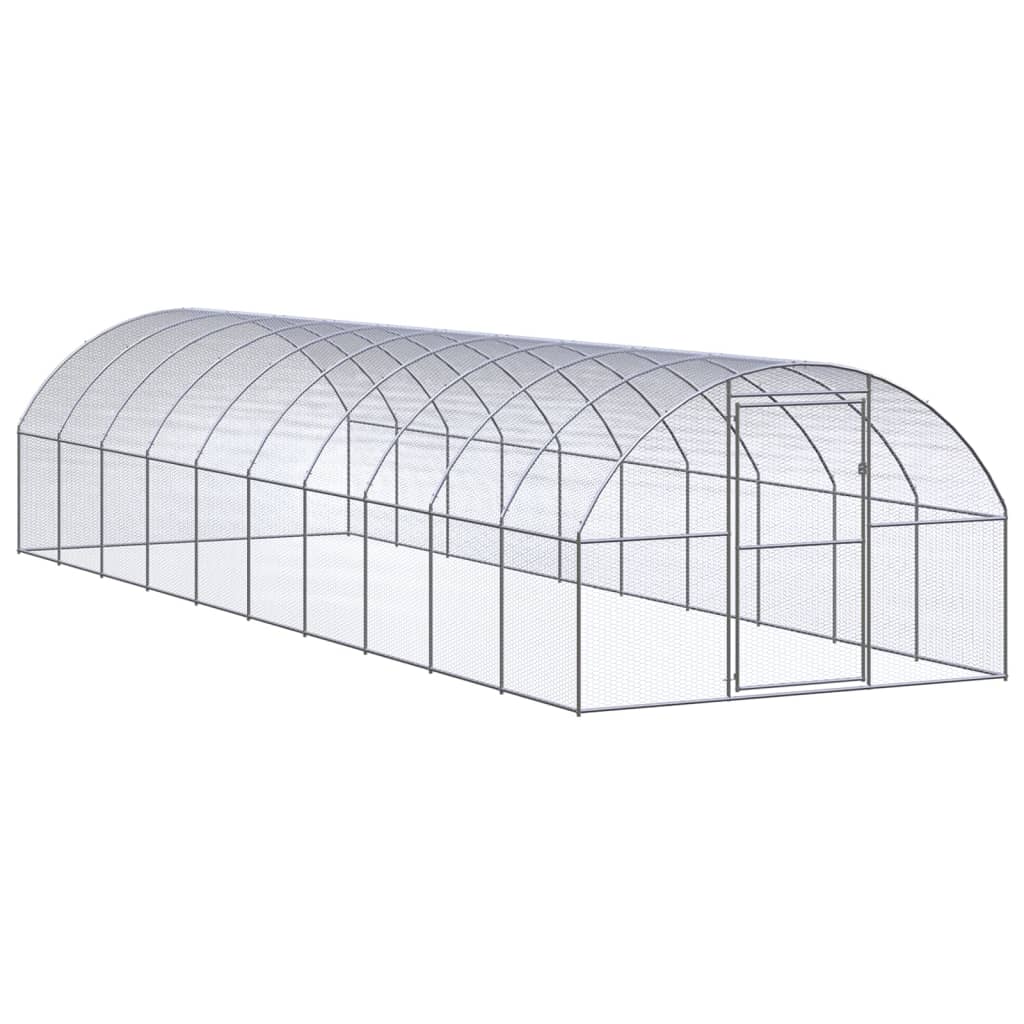 Outdoor-Hühnerstall 3x2x2 m Verzinkter Stahl