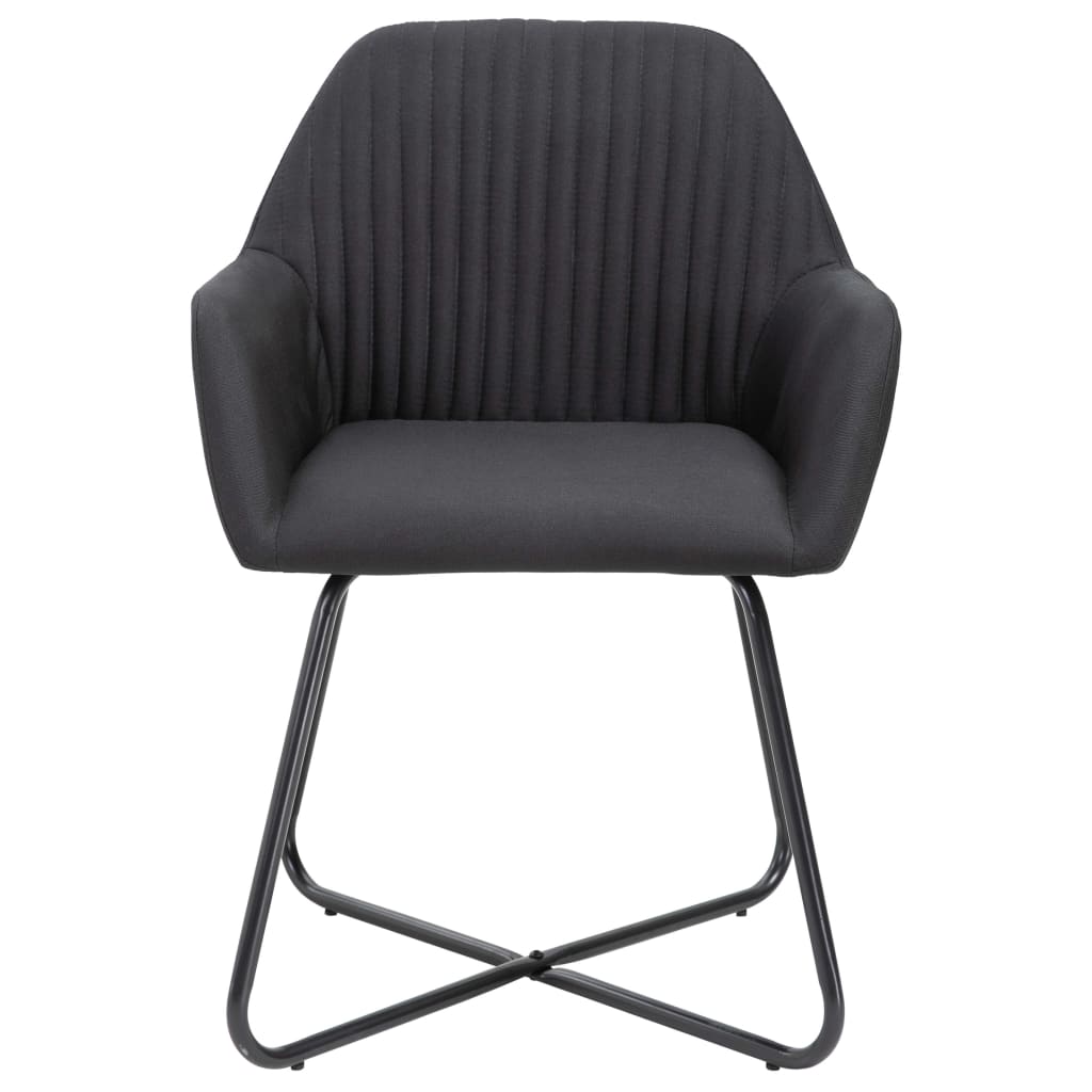 Esszimmerstühle 2 Stk. Hellgrau Stoff
