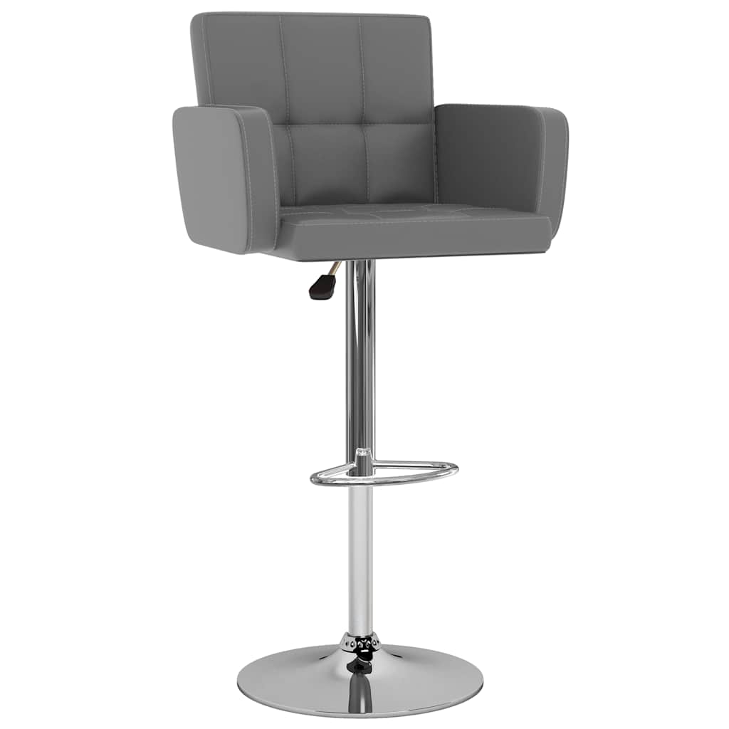Barhocker 2 Stk. Weiß Kunstleder