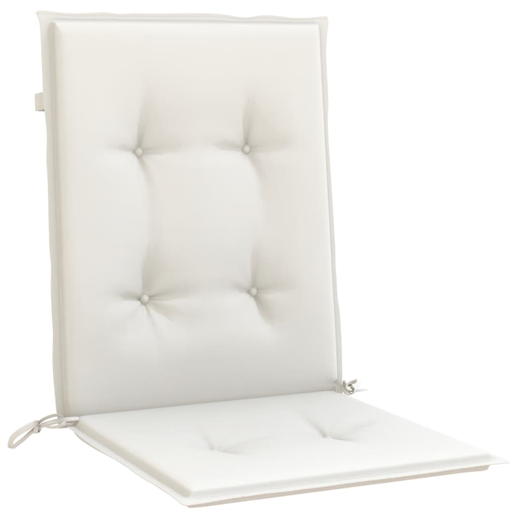 Niedriglehner-Auflagen 2 Stk Melange Anthrazit 100x50x7cm Stoff