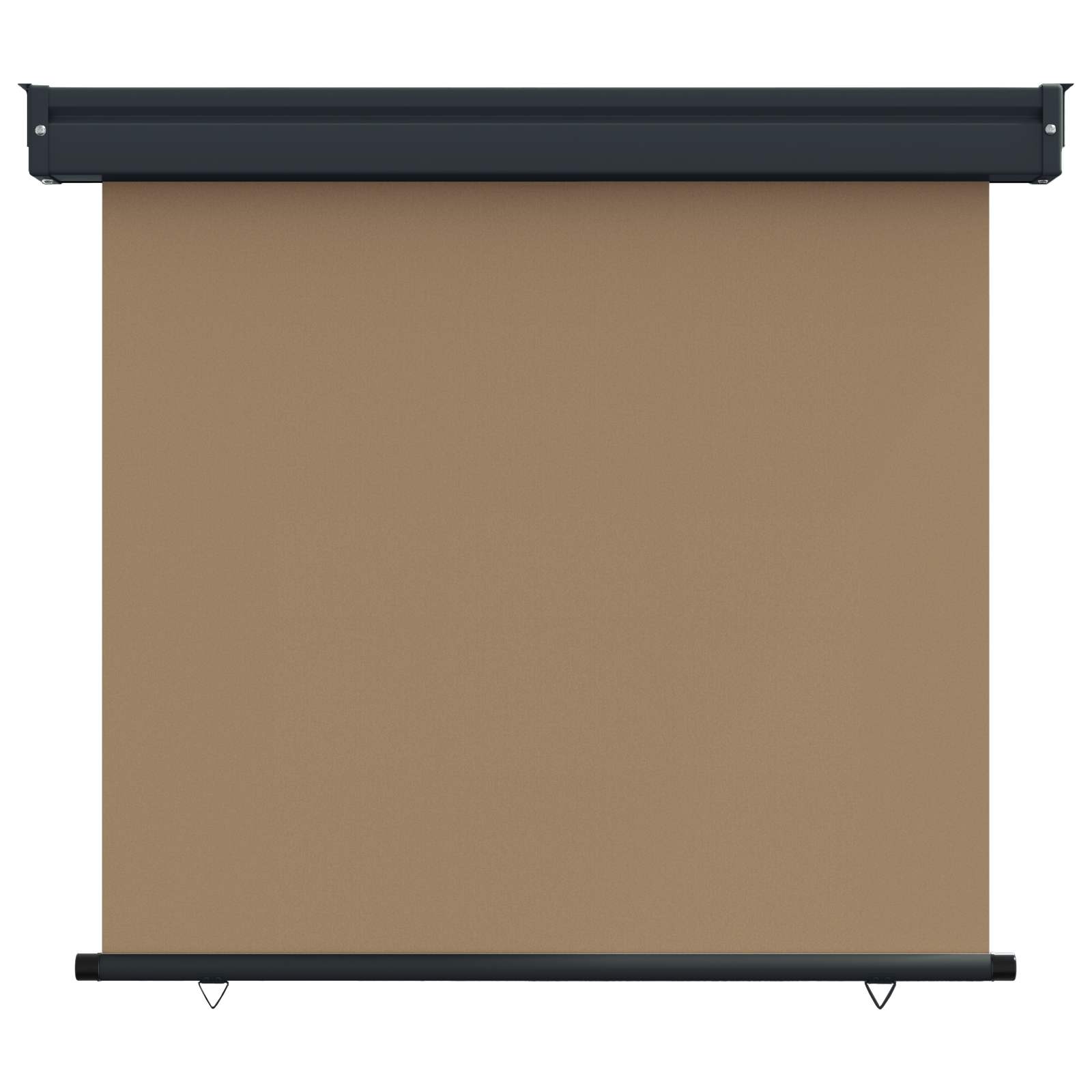 Balkon Seitenmarkise 60 x 250 cm 100% Polyester Eisen Stahl