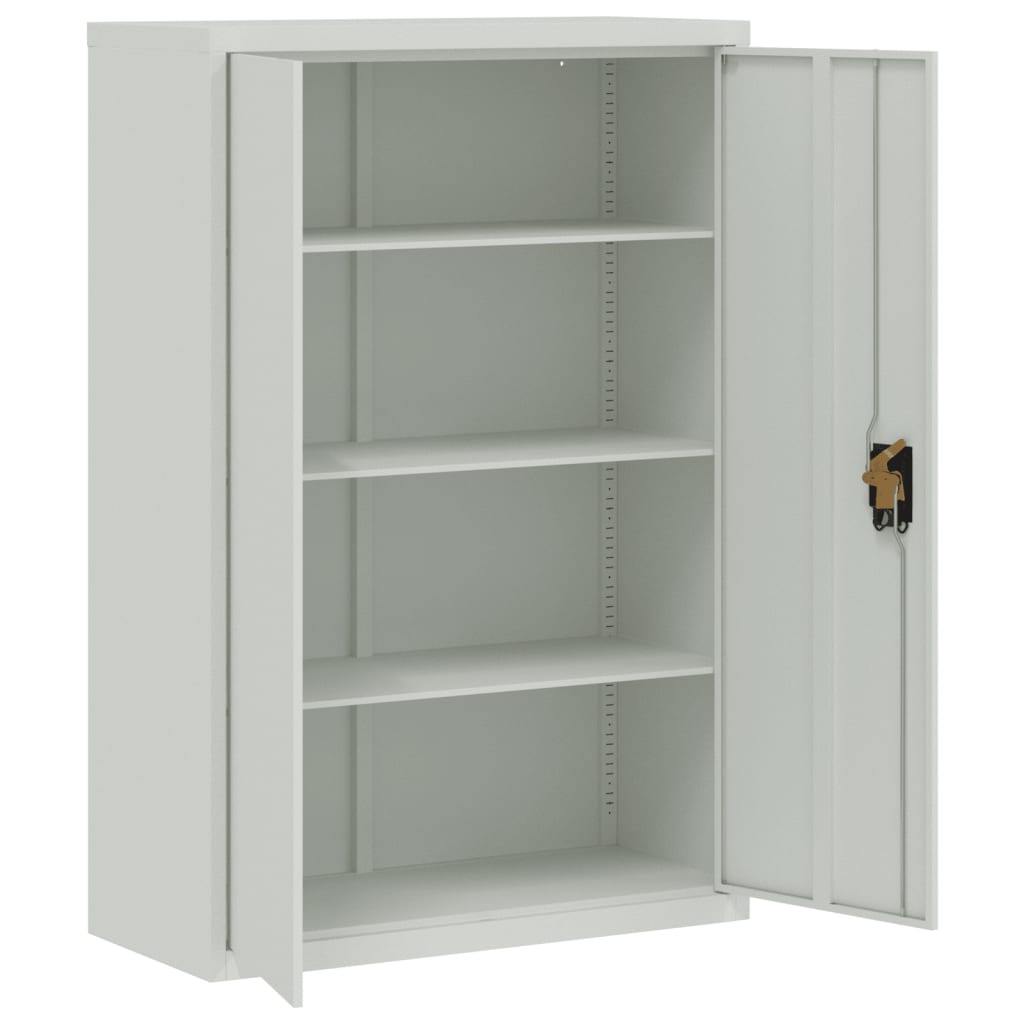 Aktenschrank Weiß 90x40x110 cm Stahl