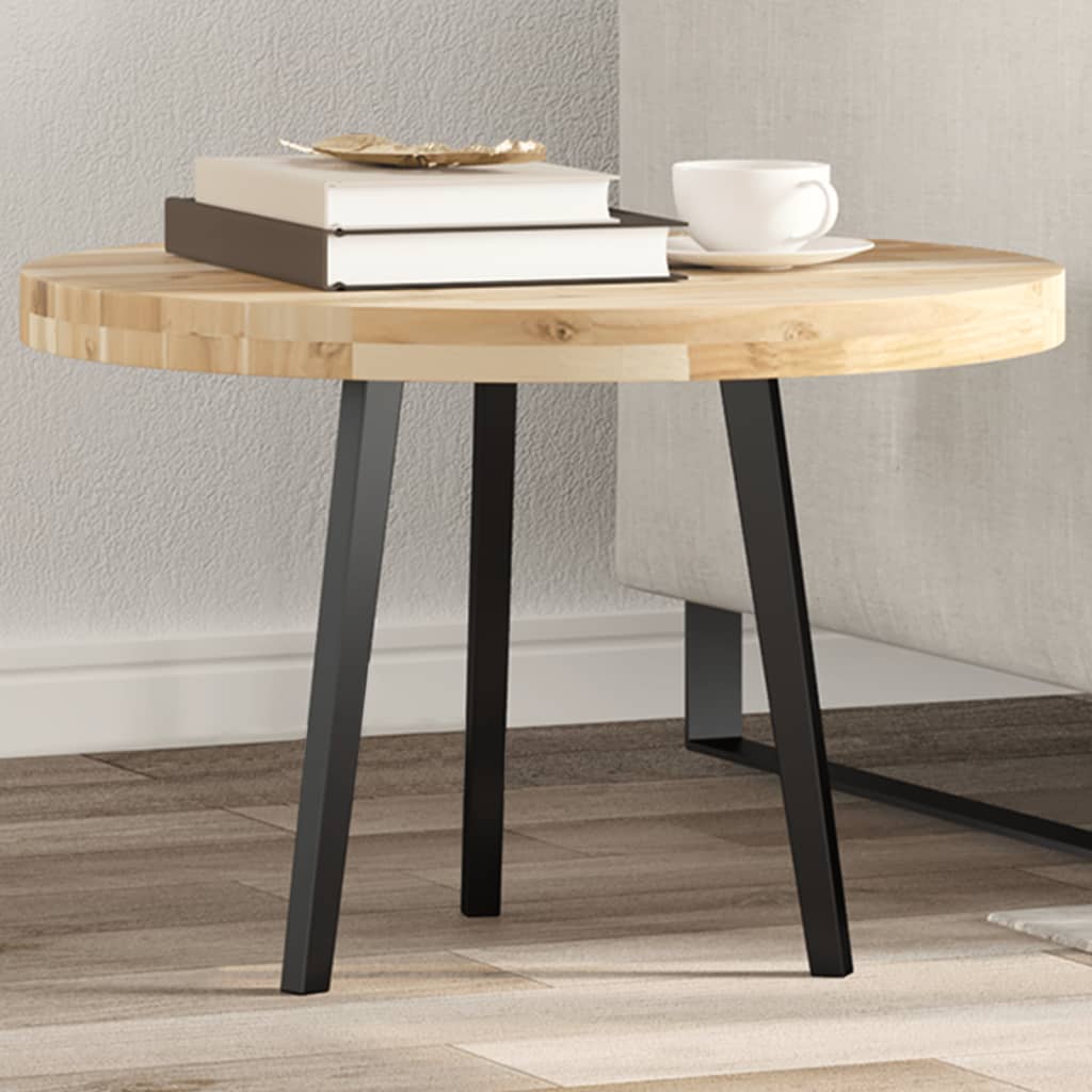 Tischplatte Rund Ø40x2 cm Massivholz Akazie