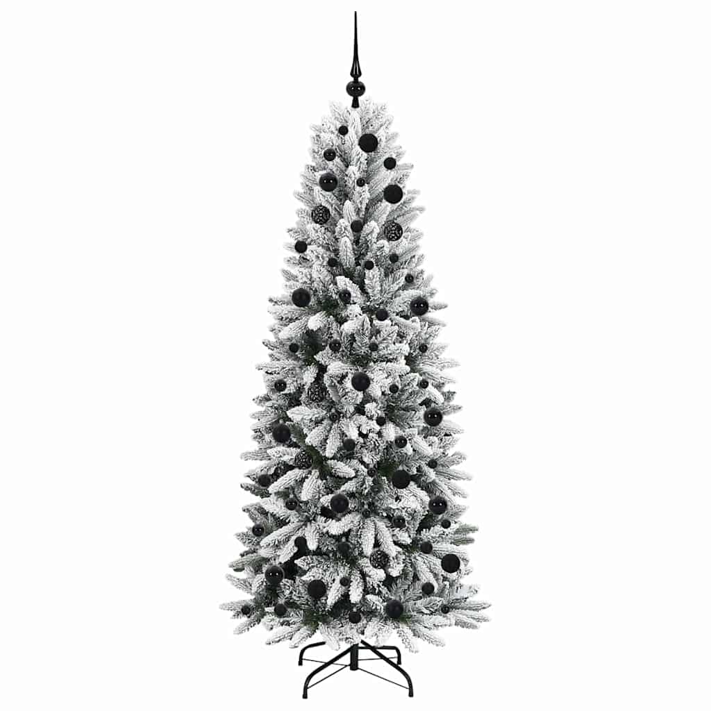Künstlicher Weihnachtsbaum mit 150 LEDs mit Ständer Weiß 120 cm