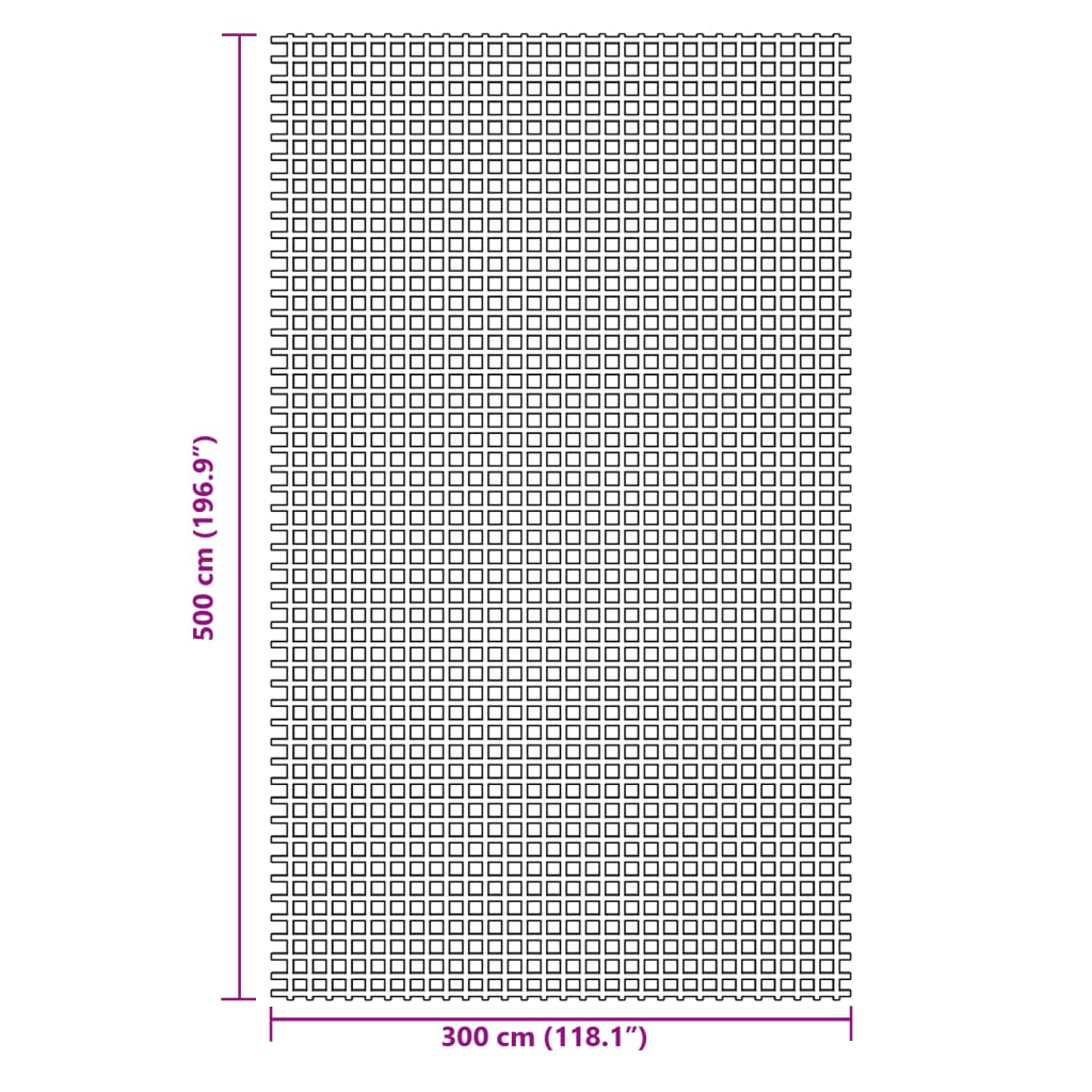 Zeltteppich Anthrazit 4x2 m