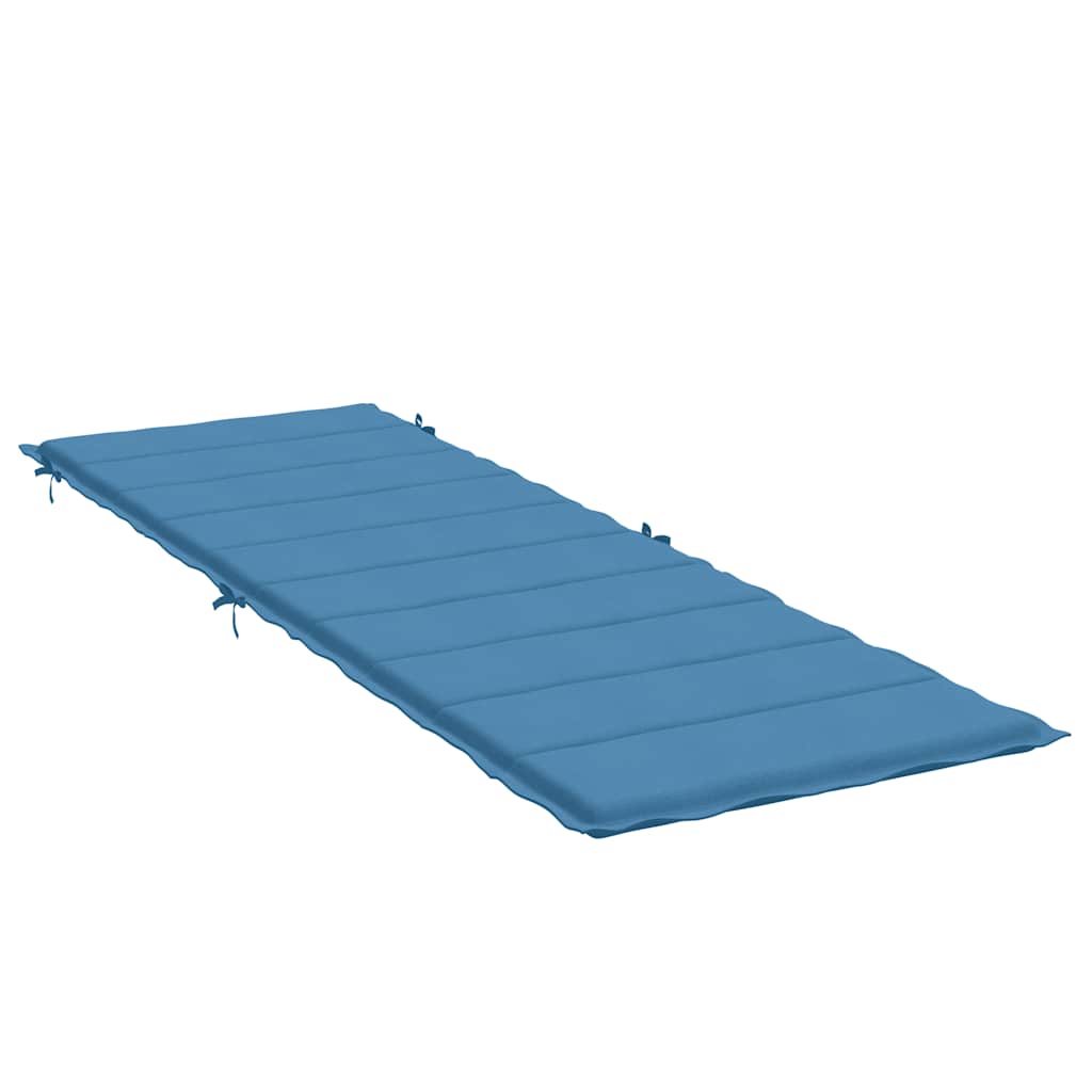 Sonnenliegen-Auflage Melange Anthrazit 186x58x4 cm Stoff