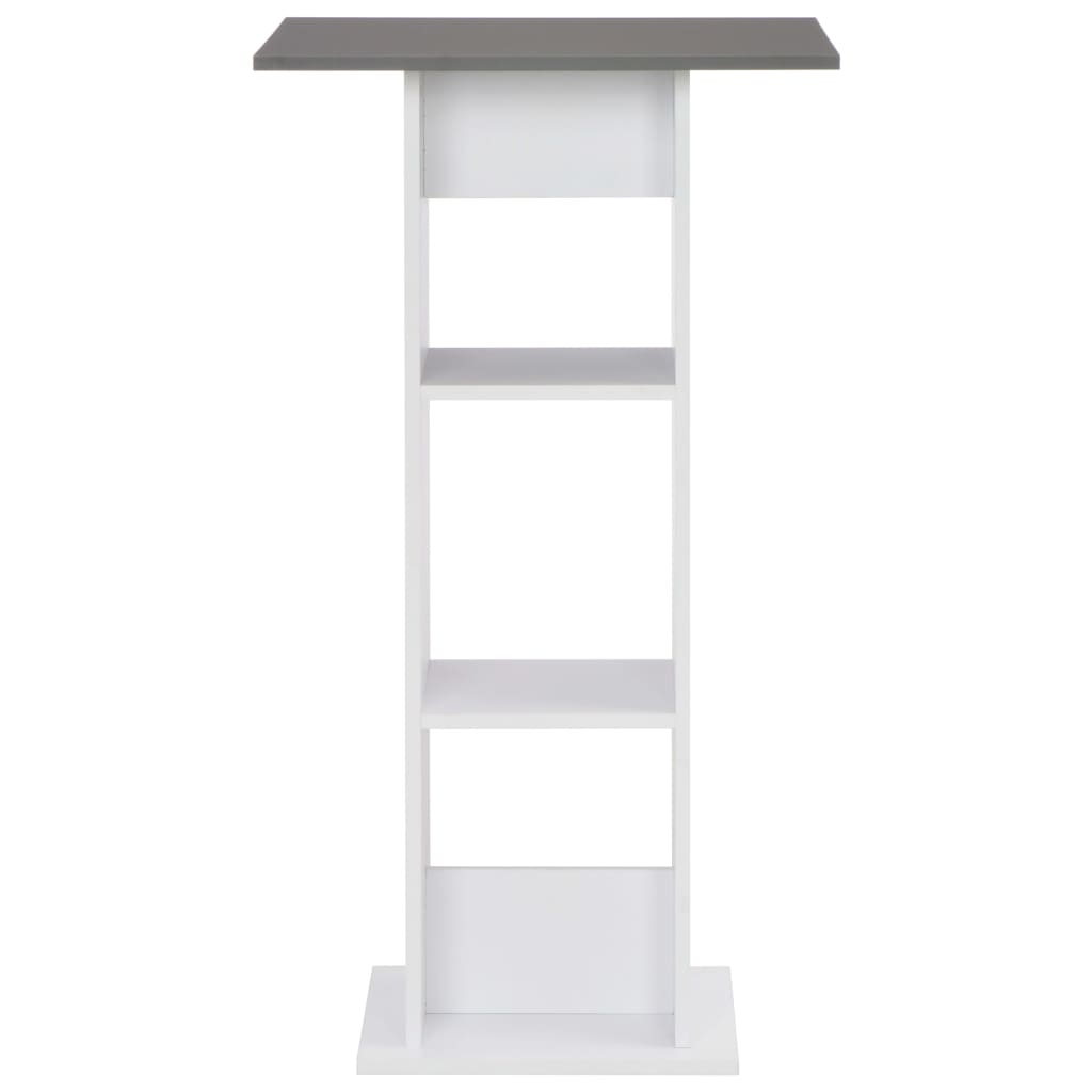 Bartisch Weiß 60x60x110 cm