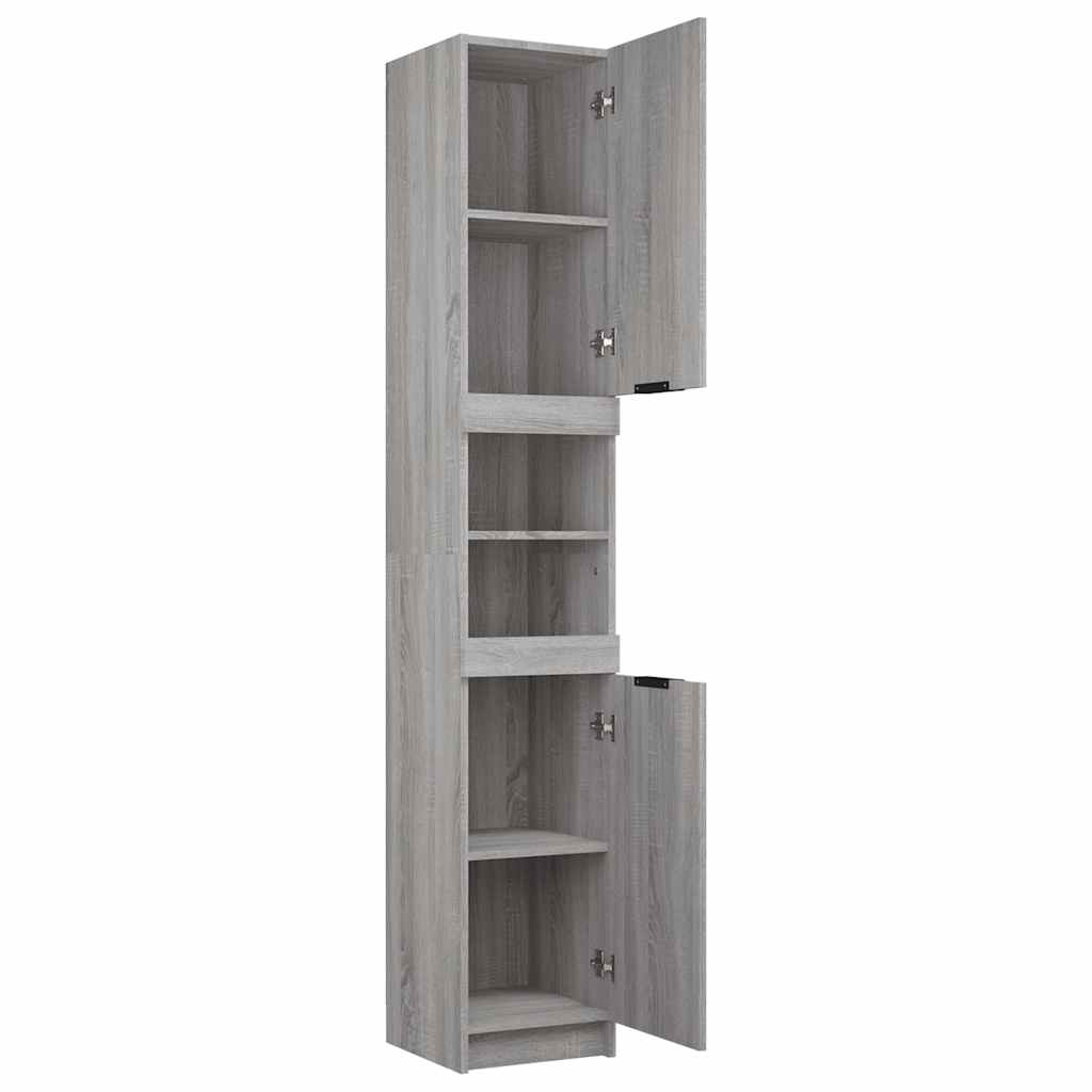 Badschrank Weiß 32x34x188,5 cm Holzwerkstoff