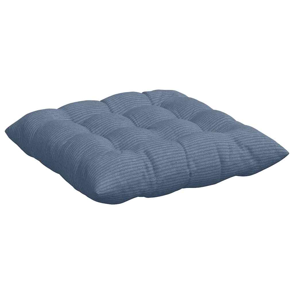 Sitzkissen 4 pcs Hellgrau 40 x 40 x 6 cm Cordstoff