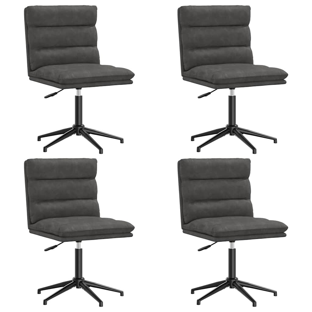 Esszimmerstühle 2 Stk. Schwarz Kunstleder