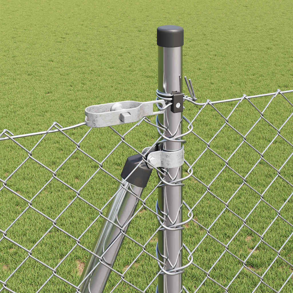Outdoor Kettenglied-Zaun Erdfixierung 10 x 0,4 m Grün Netz