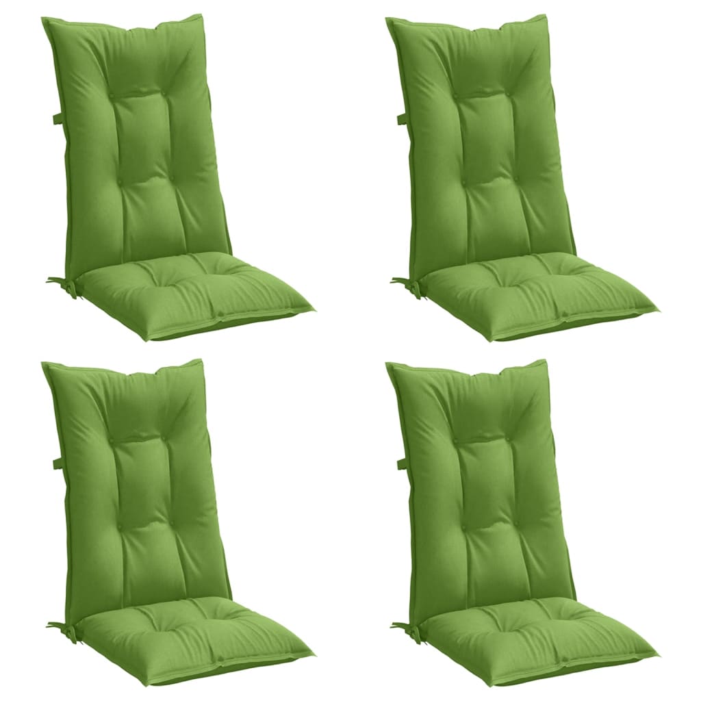 Hochlehner-Auflagen 2 Stk. Melange Anthrazit 120x50x7cm Stoff