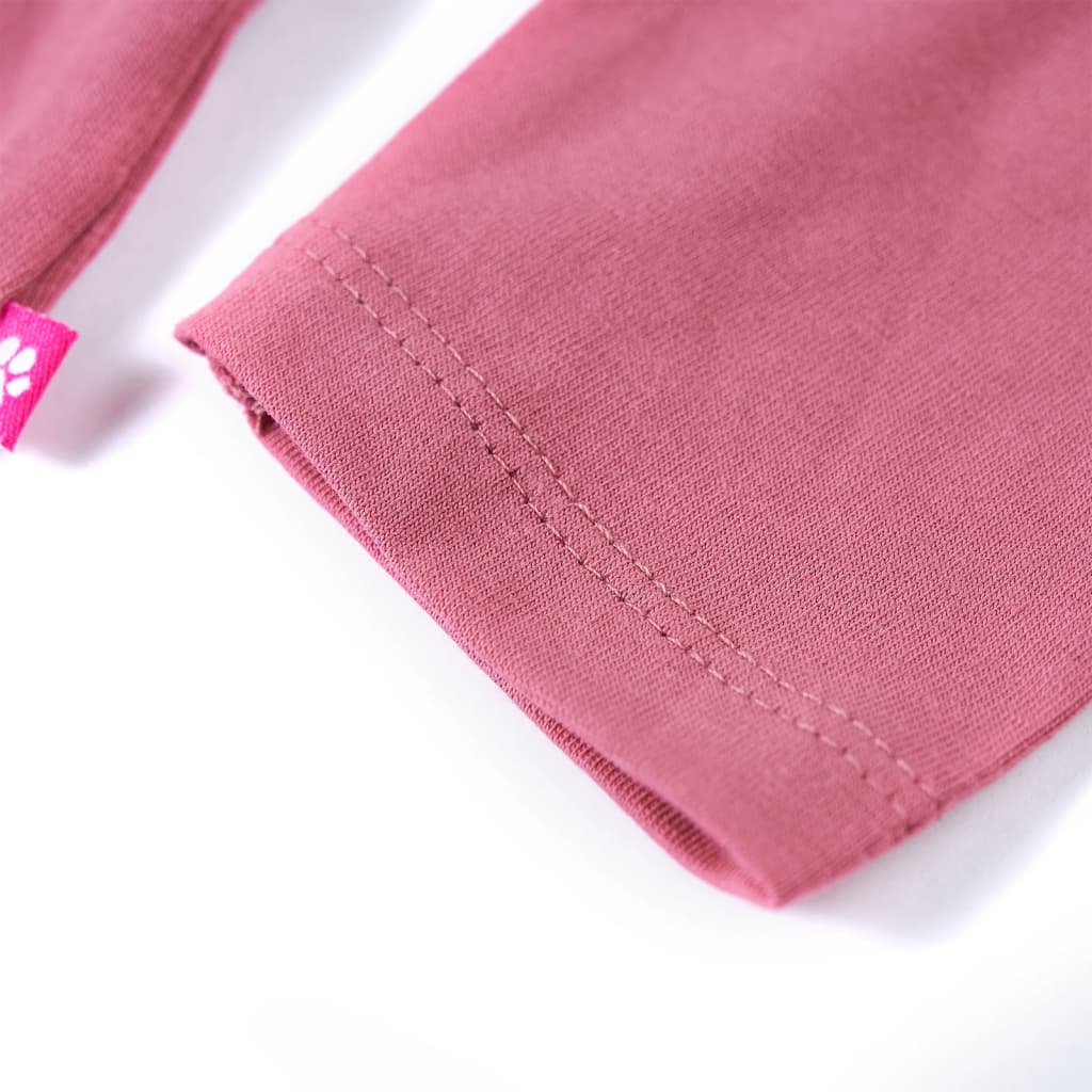 Kinder-Langarmshirt Himbeerrosa 104