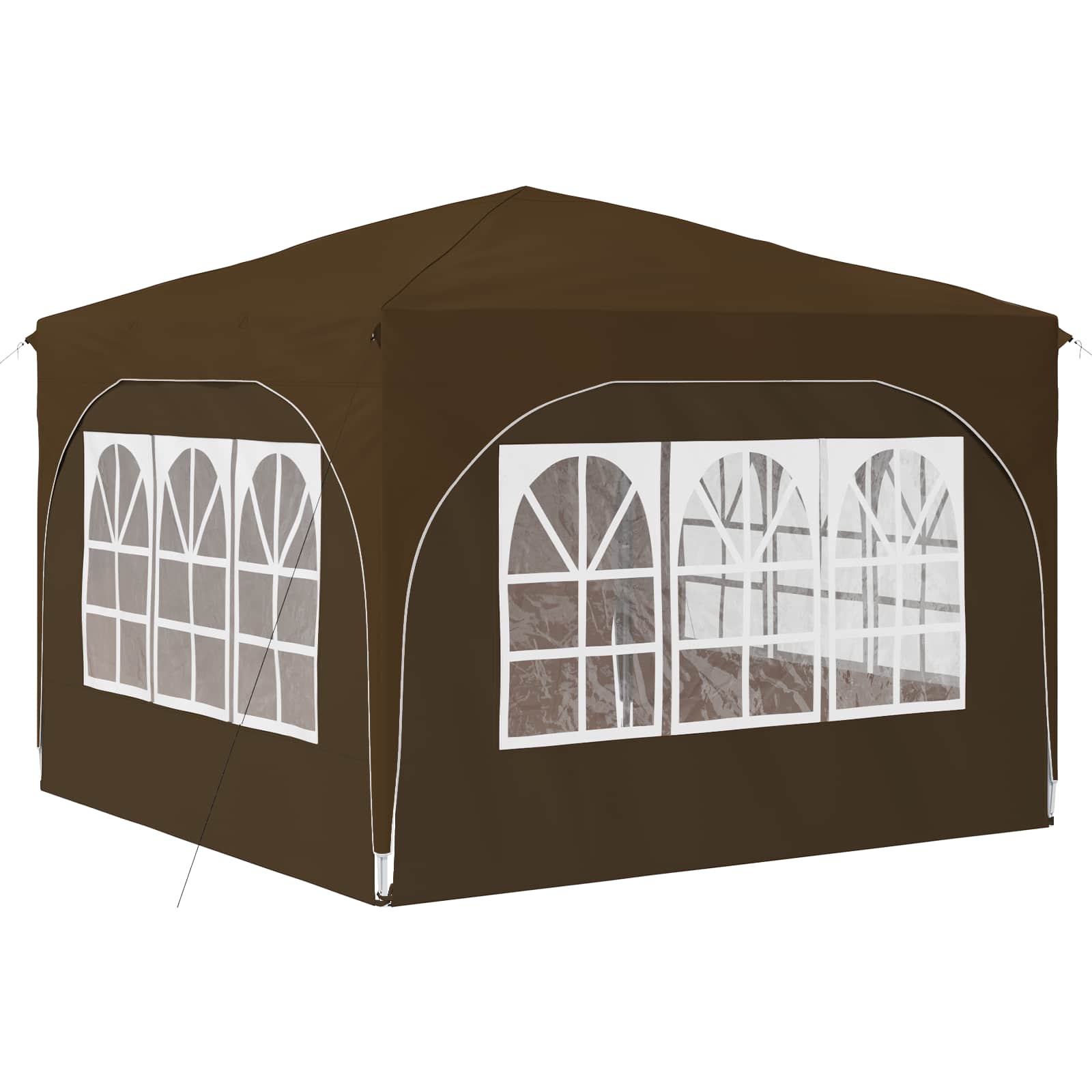 Pop-up Partyzelt 290 x 290 x 245 cm Creme