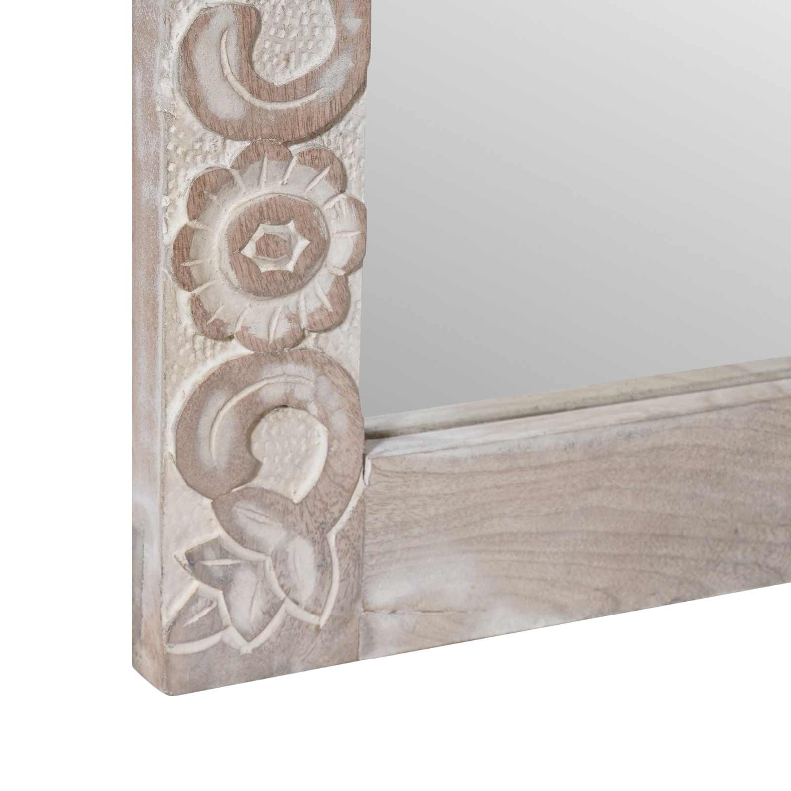 Wandspiegel Walnussbraun 70 x 50 cm Holzwerkstoff und Glas
