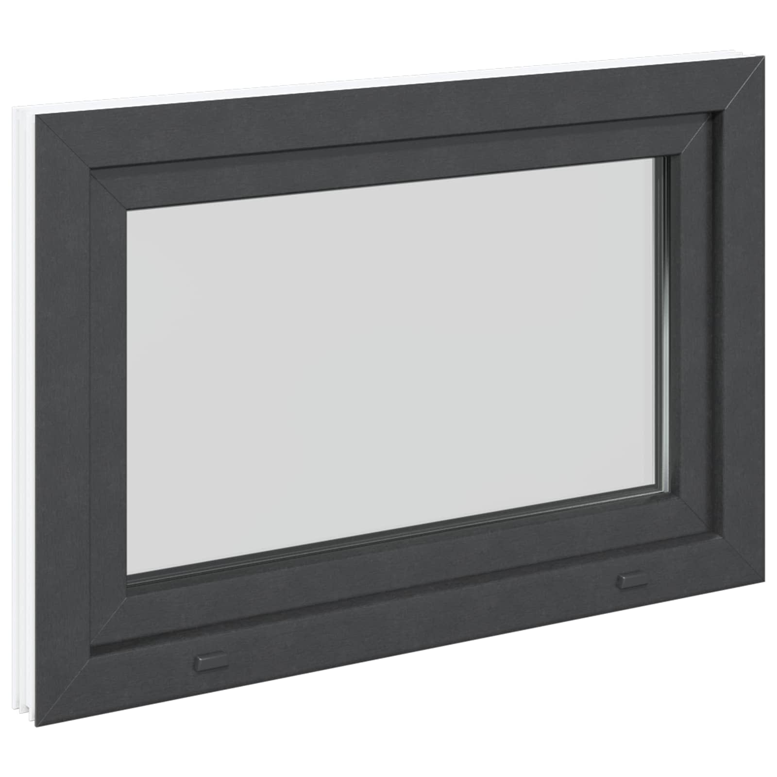 Kellerfenster RISOR 50 x 50 cm PVC und Glas Weiß
