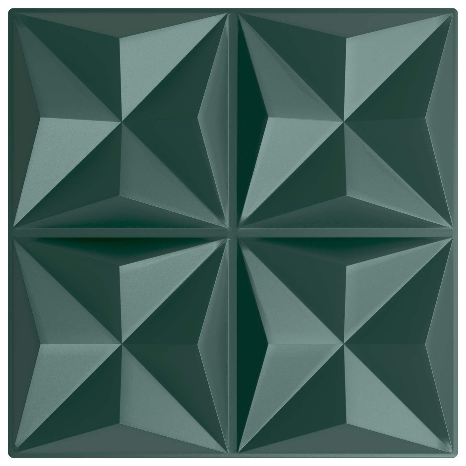 Wandpaneele 12 pcs Diamant Weiß 50 x 50 cm XPS Schaum