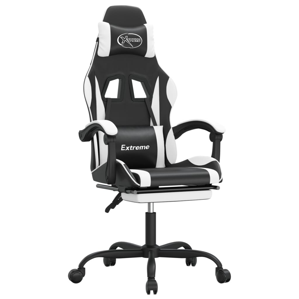 Gaming-Stuhl Schwarz und Golden Kunstleder