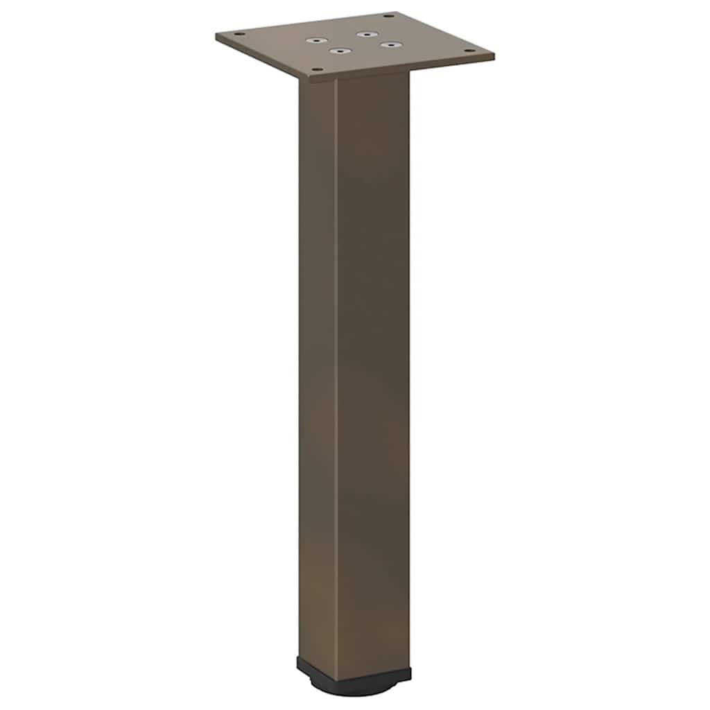 Bartischbeine 4 Stk. Schwarz 100-102 cm Stahl
