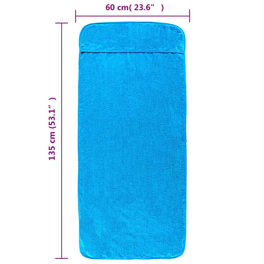 Strandtücher 4 Stk. Weiß 60x135 cm Stoff 400 GSM
