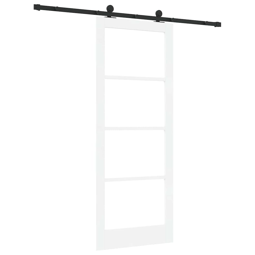Schiebetür ORKDAL Natürlich und Schwarz 61 x 198,5 cm