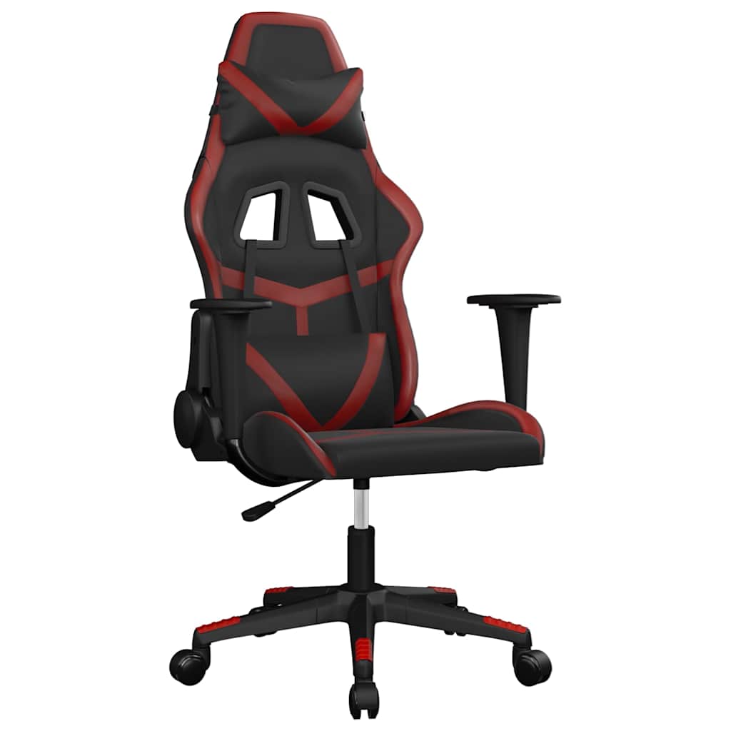 Gaming-Stuhl mit Massagefunktion Schwarz und Grün Kunstleder
