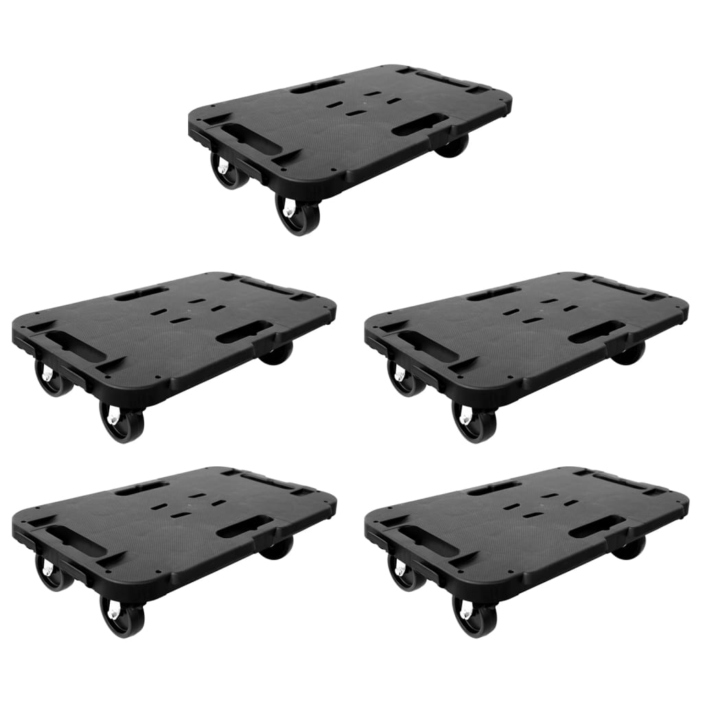 Transportroller Schwarz Polypropylen 300 kg