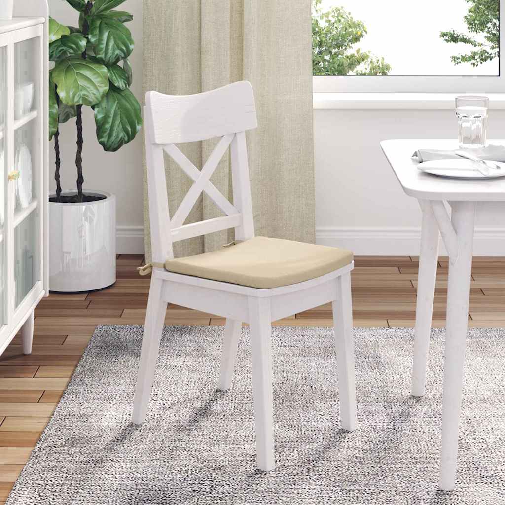 Sitzkissen 4 pcs Taupe 40 x 40 x 3 cm Mikrofaserstoff