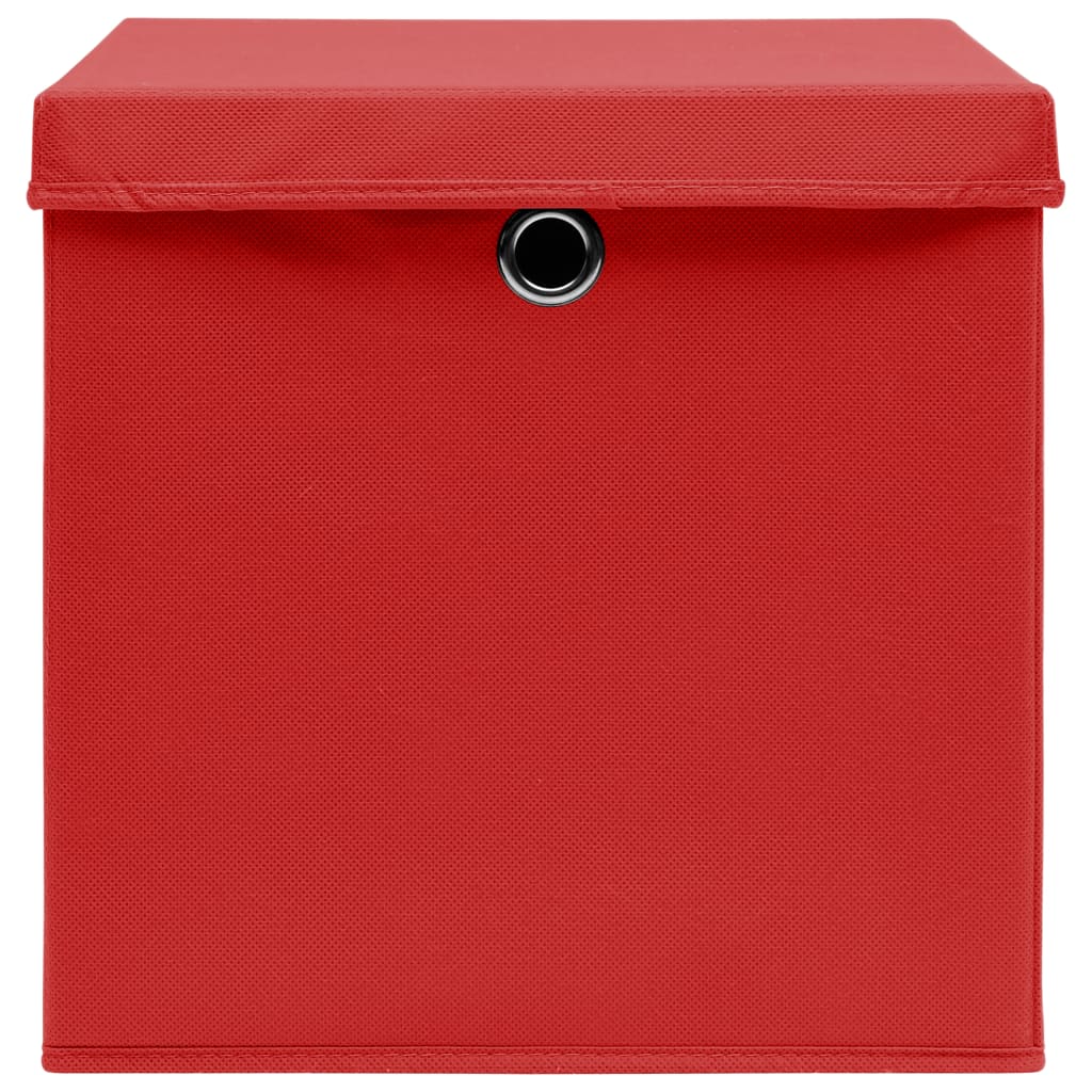 Aufbewahrungsboxen 4 Stk. Blau 32x32x32 cm Stoff