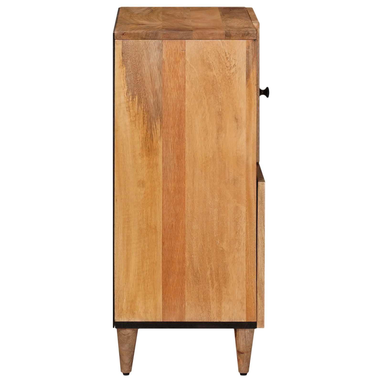 Sideboard mit Speicher Walnuss 80 x 33 x 75 cm Massivholz Mango