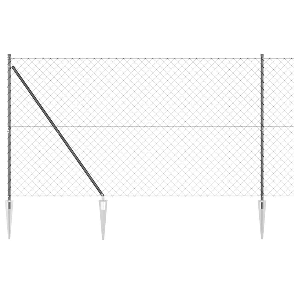 Outdoor Kettenglied-Zaun Erdfixierung 10 x 0,4 m Grün Netz