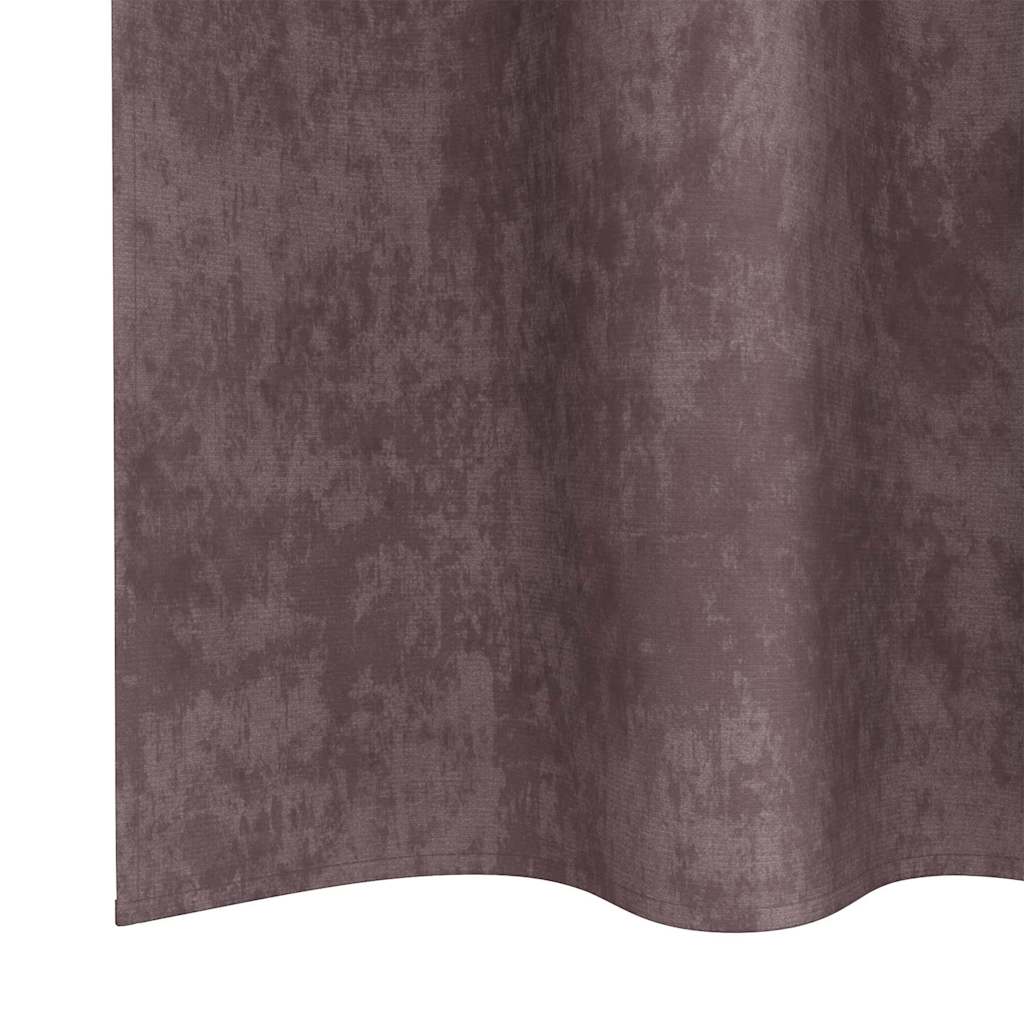 Samtvorhänge mit Vorhängen 2 pcs Weinrot 140 x 140 cm Samt