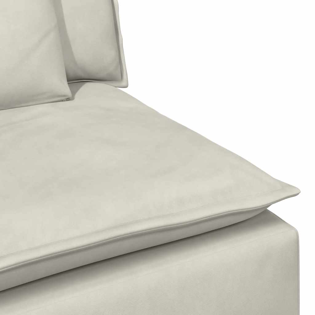 Modulares Sofa mit Kissen Blau