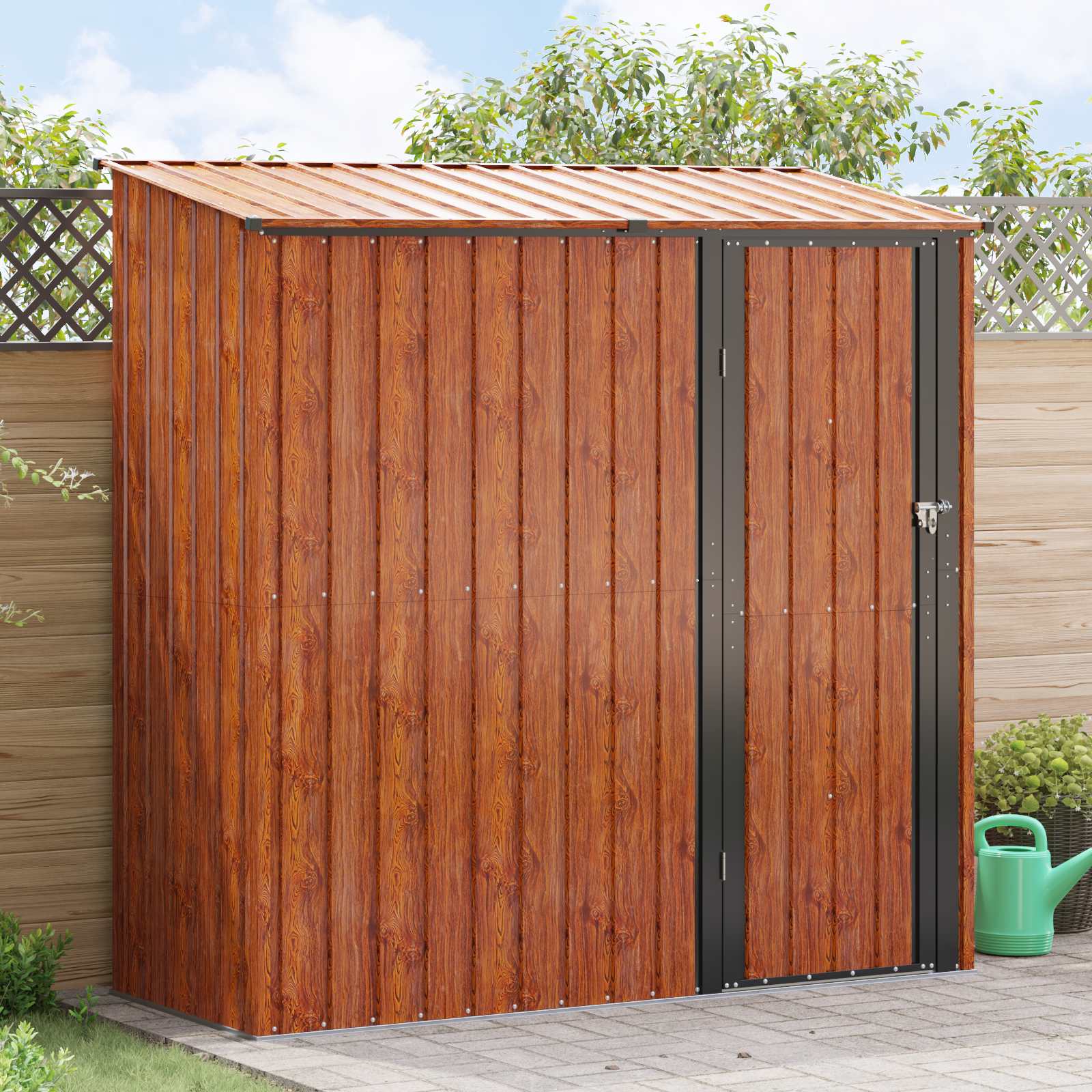 Gartenhütten Anthrazit 103 x 74 x 200 cm Metall