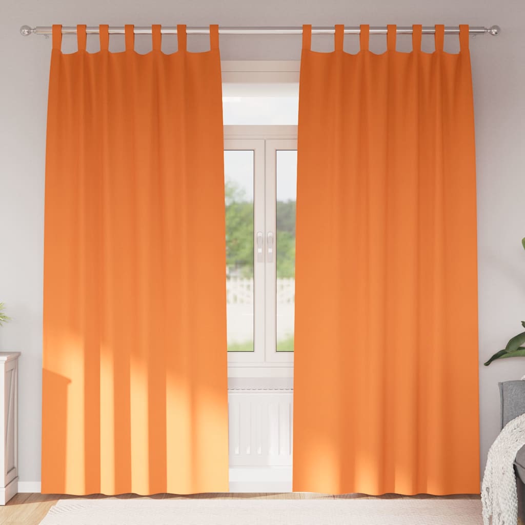 Verdunkelungs-Vorhänge mit Ringen 2 pcs Beige 140 x 140 cm