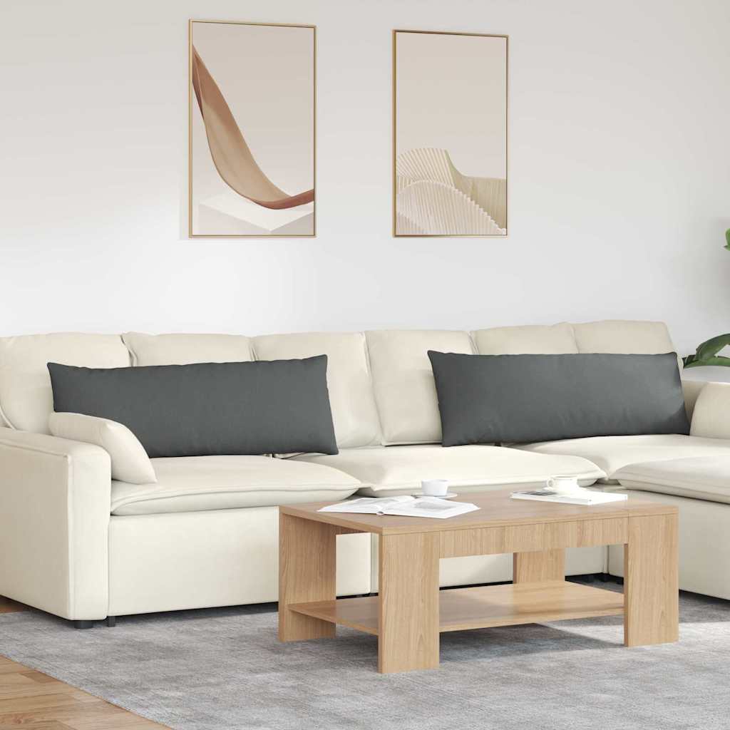 Sofakissen 2 pcs Hellgrau 50 x 30 cm Stoff
