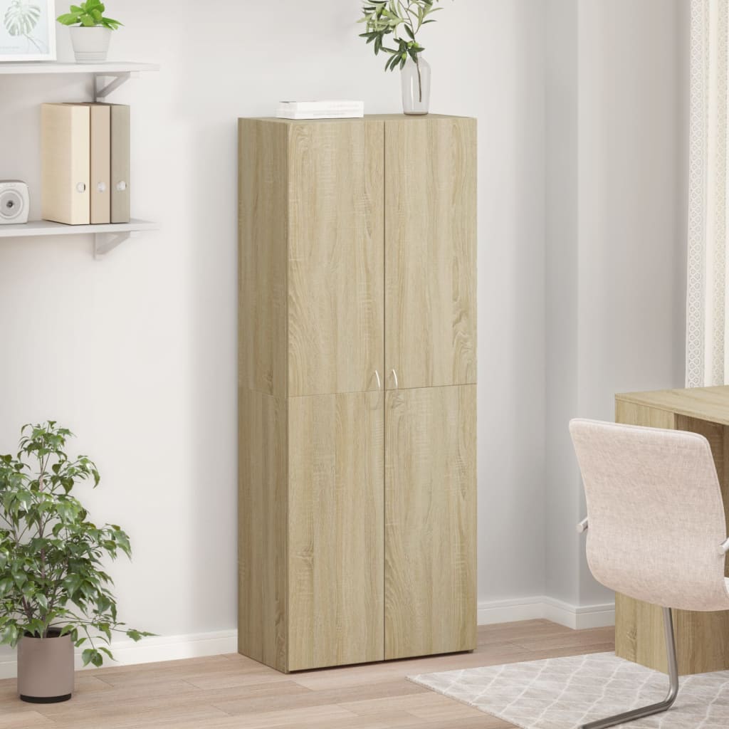 Aktenschrank Weiß 60x32x153 cm Holzwerkstoff