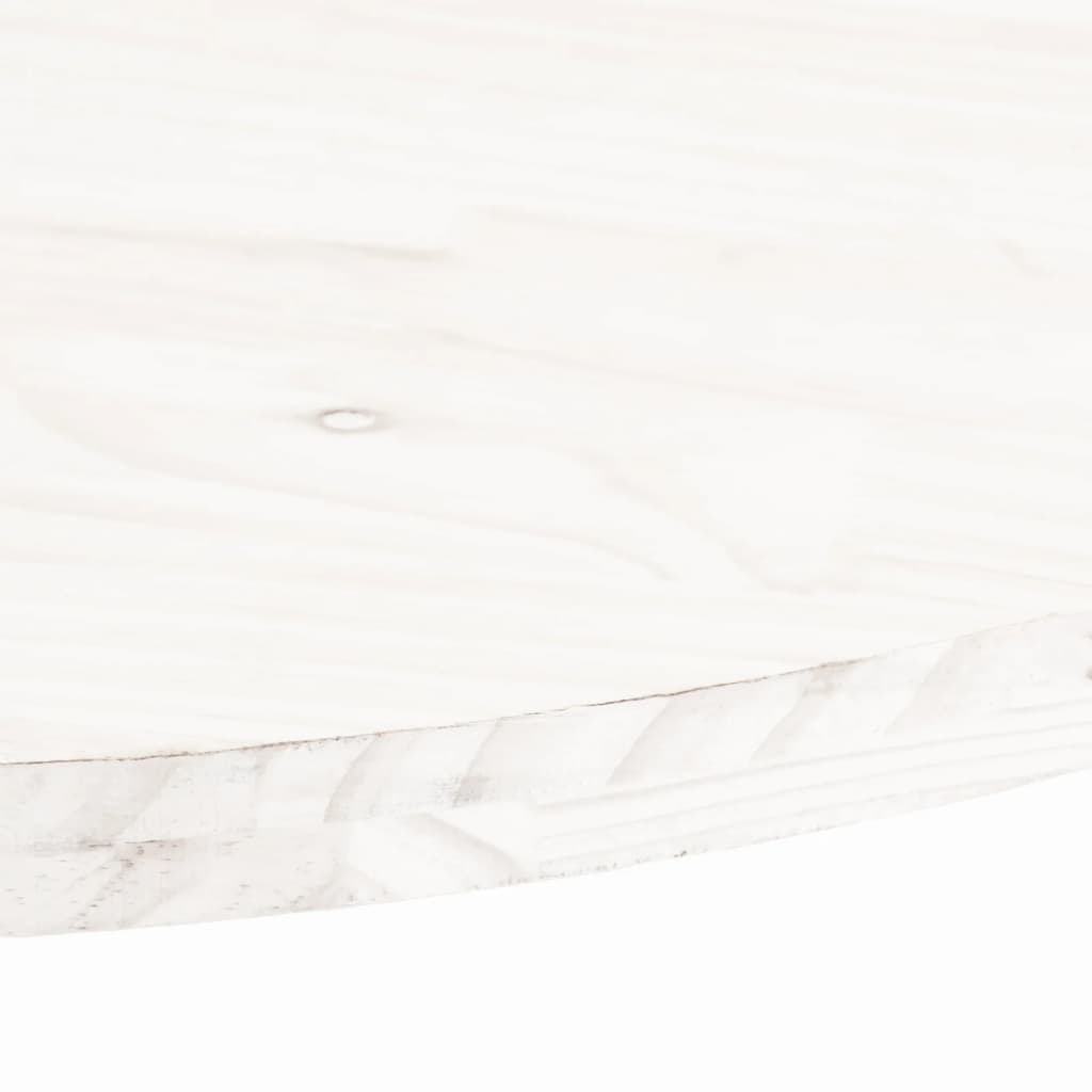 Tischplatte 70x35x2,5 cm Massivholz Kiefer Oval