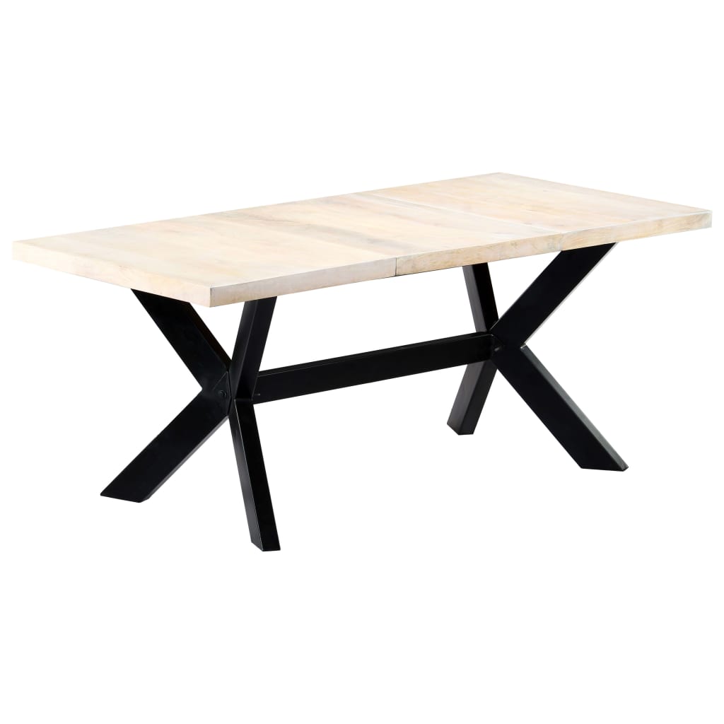 Esstisch Massivholz Mango und Stahlgestell 180 cm