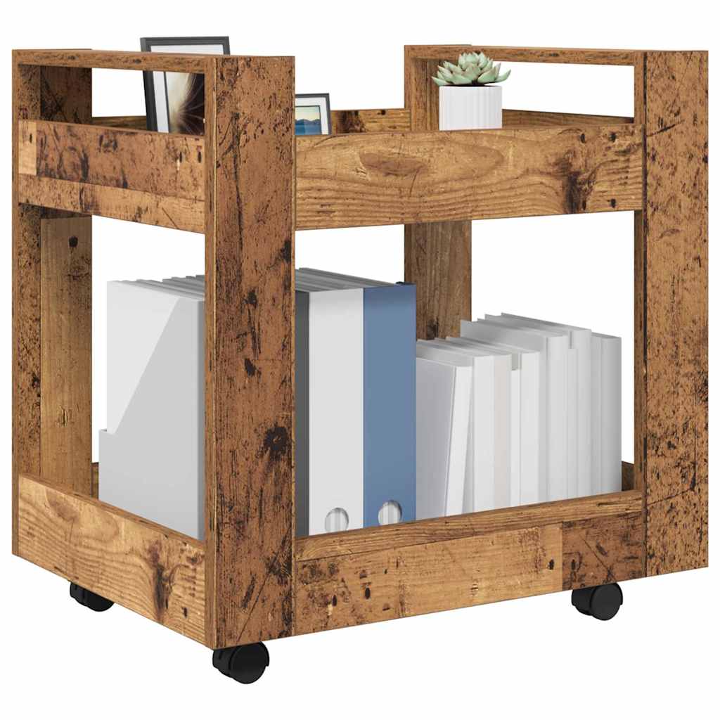 Bürowagen Weiß 60x45x60 cm Holzwerkstoff