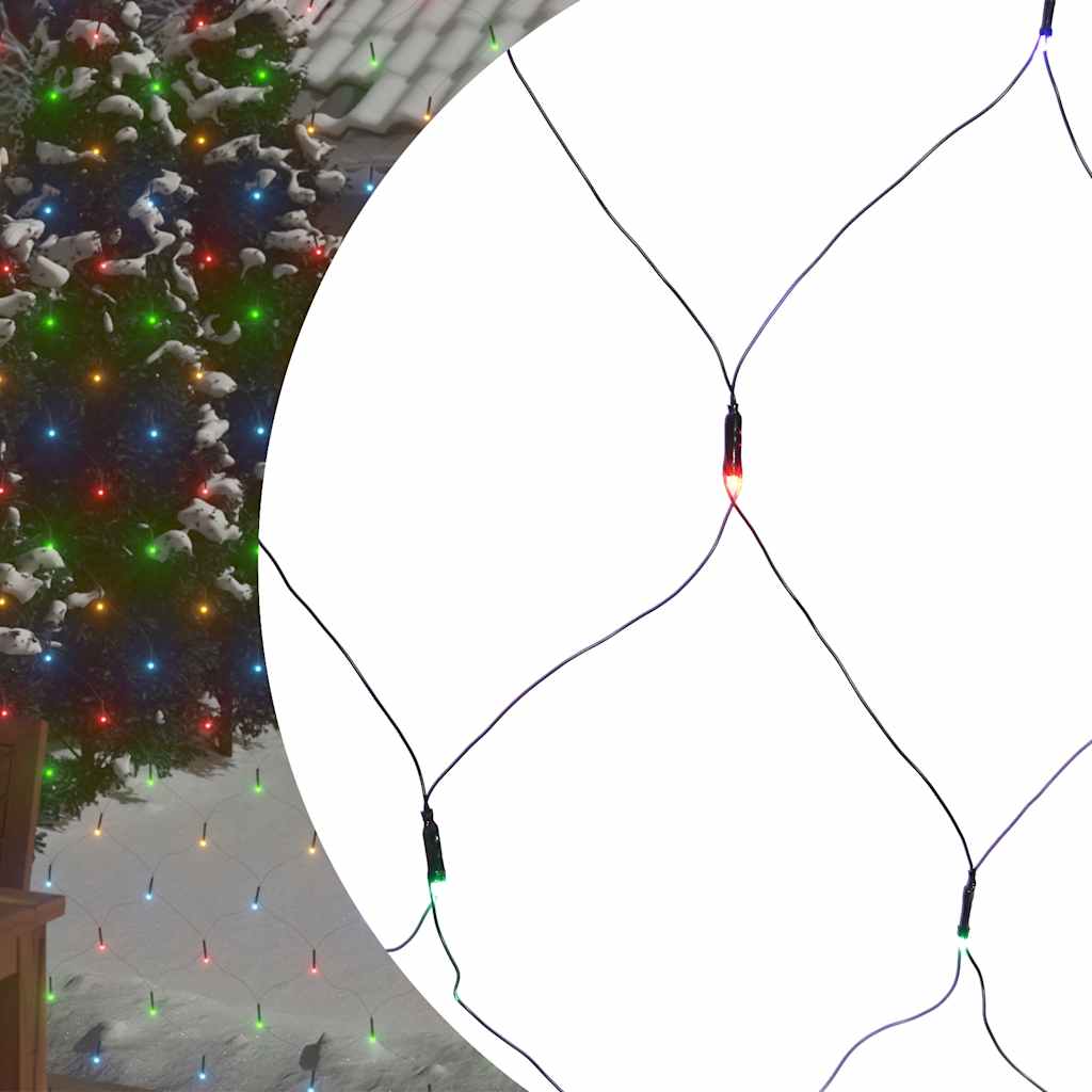 LED-Lichternetz Warmweiß 3x2 m 204 LEDs Indoor Outdoor