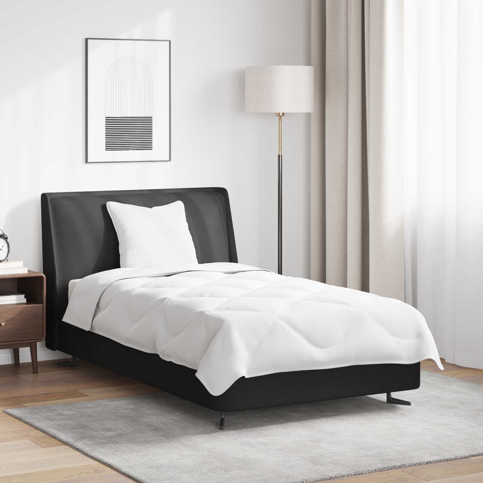 Sommerdecke mit Kissen 2 pcs Weiß Mikrofaser