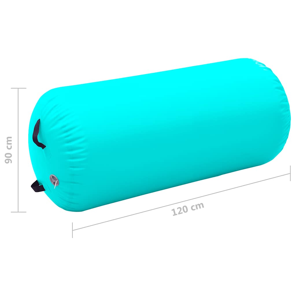 Aufblasbare Gymnastik-Rolle mit Pumpe 100x60 cm PVC Rosa
