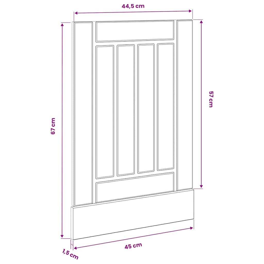 Herdumbauschränke 2 Stk. Lucca Weiß Holzwerkstoff