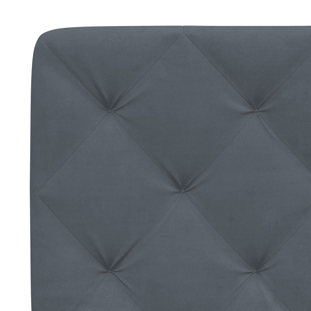 Bett mit Matratze Hellgrau 80x200 cm Samt
